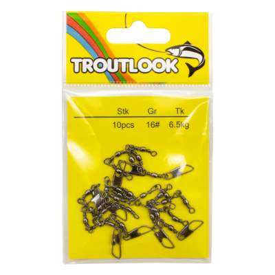 Troutlook Allround Forellen Dreifachwirbel mit Karabiner Gr.16 - 6,5kg