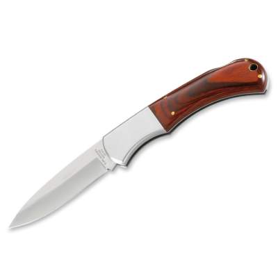 Herbertz Einhandmesser 223412 mit Griff aus braunem Pakkaholz - Grifflänge 12 cm