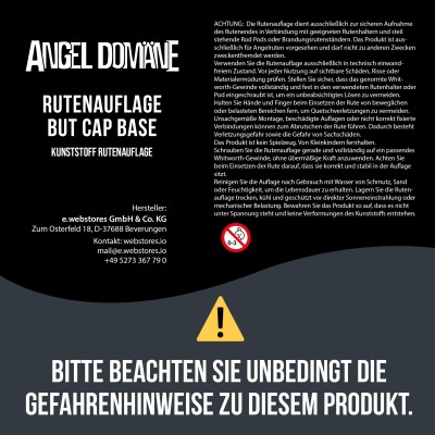 Angel Domäne Rutenauflage But Cap Base large 1 Stück