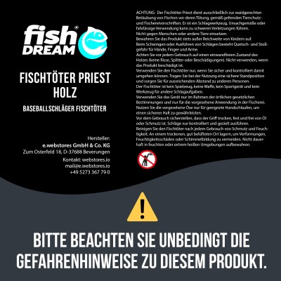 Fishdream Fischtöter Priest Holz 1Stück