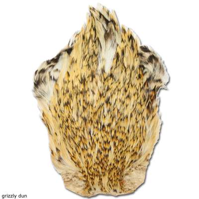Angel Domäne Indische Hahnenbälge-Natur DG Dun grizzly - 1Stück