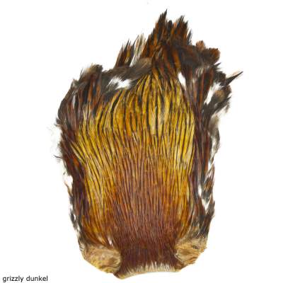 Angel Domäne Indische Hahnenbälge-Natur DAG Dark grizzly - 1Stück