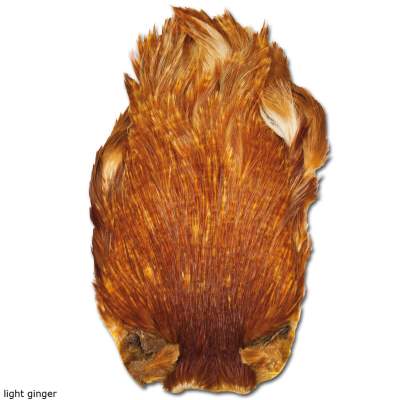 Angel Domäne Indische Hahnenbälge-Natur LG Light ginger - 1Stück