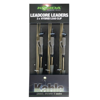 Korda Leadcore Leader, Gravel 3 per pack - 1 m