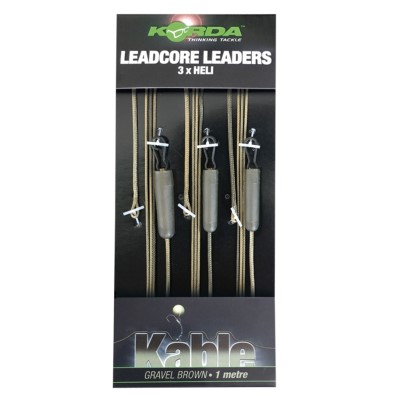 Korda Leadcore Leader, Gravel 3 per pack - 1 m