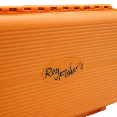 Roy Fishers Stinger/Jighead Box, orange/schwarz - 19,5 x 11 x 4,2 cm