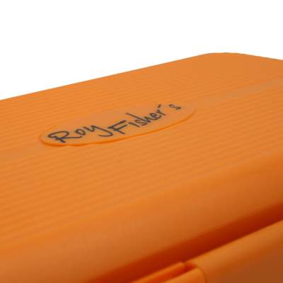 Roy Fishers Stinger/Jighead Box, orange/schwarz - 19,5 x 11 x 4,2 cm