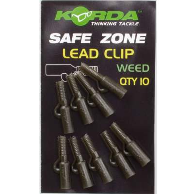 Korda Safe Zone Lead Clips Weed - 10 Stück