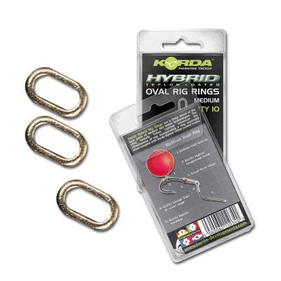 Korda Rig Ring 20 Stück Oval, - 20Stück