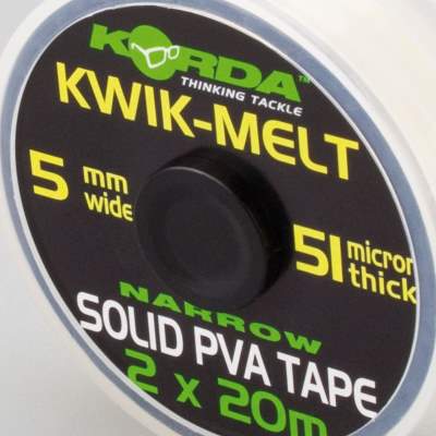 Korda Kwik- Melt 5mm PVA Tape Dispenser 2x20m 40m