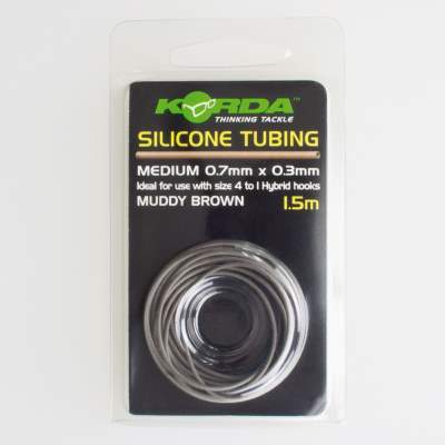 Korda Silicone Tubing 1,5m 0,75mm Brown, Brown - 0,75mm - 1,5Meter