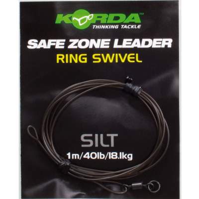 Korda Leaders incl. Maat 8 Ring Wartel SB, - 1m - Silt Brown - TK40lb