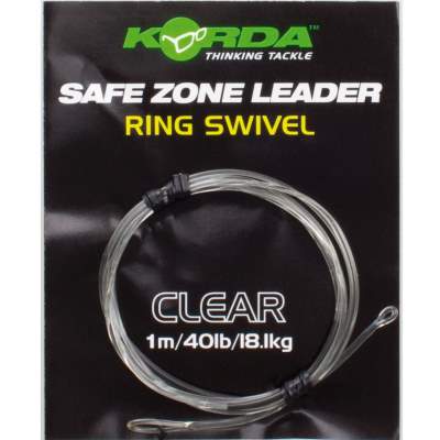 Korda Leaders incl. Maat 8 Ring Wartel CL 1m - Clear - TK40lb