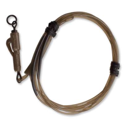 Korda Hybrid Lead Clip Leader 1m long Clay Brown 1m - Clay Brown - TK40lb