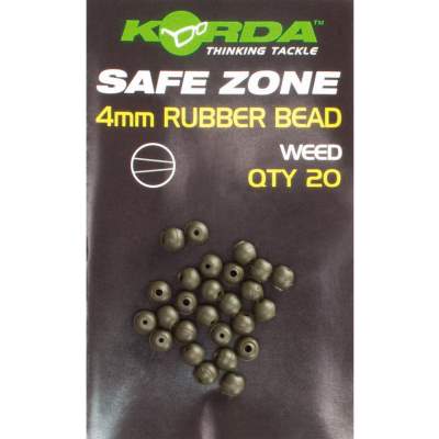 Korda Rubber Beads, Green - 4mm