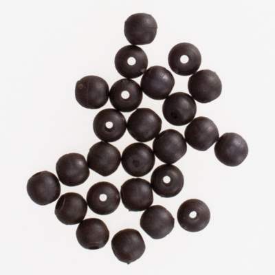 Korda Gummiperlen 4mm Rubber Bead Muddy Brown 25 Stück Muddy Brown - 25Stück