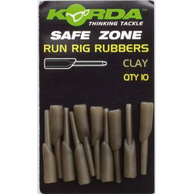 Korda Run Rig Rubber 10 Stück Clay Clay - 10Stück