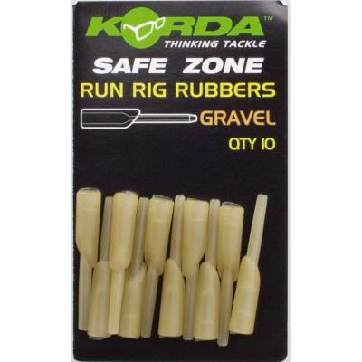 Korda Run Rig Rubber GR, - Gravel - 10Stück