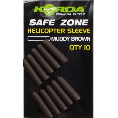 Korda Helicopter Rubber Sleeve Muddy Brown 10 Stück, - Muddy Brown - 20Stück