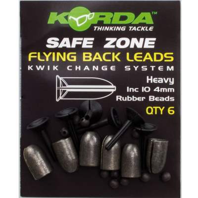 Korda Safe Zone Flying Backleads 6 Stück Heavy 7,5g, 7,5g - 6Stück