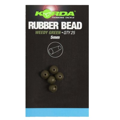 Korda Rubber Beads Green - 5mm