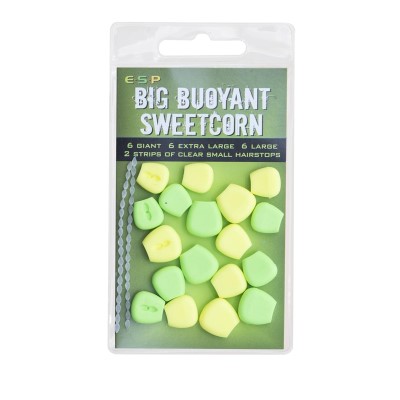 Drennan ESP Big Buoyant Sweetcorn, 6x large - 6x X-tra Large - 6x Giant