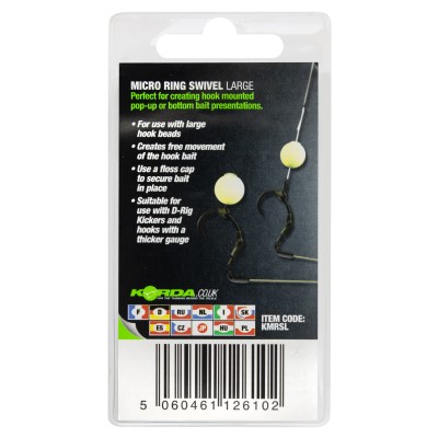 Korda Micro Rig Ring Swivel, Large