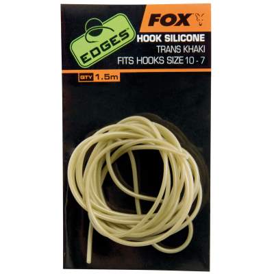 Fox Edges Hook Silicone Trans Khaki Gr. 10-7