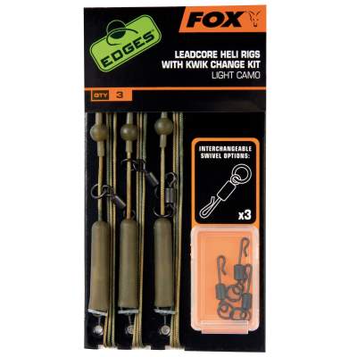 Fox Edges Light Camo Leadcore Heli Rigs,