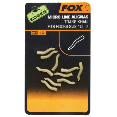 Fox Edges Micro Line Alignas - Rig-Zubehör Hakengröße 10-7 - 10 Stück