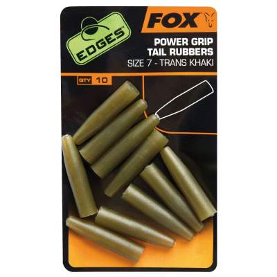 Fox Edges Surefit tail rubbers sz 7 x 10pcs, 10Stück