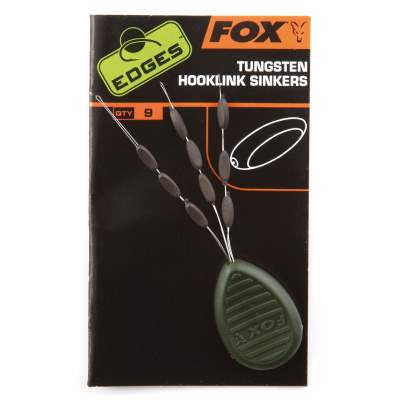 Fox Edges Tungsten hooklink sinkers x 9, 9Stück