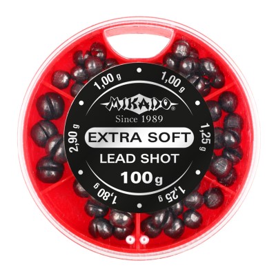 Mikado Schrotblei Verteiler Box Spalt-Klemmblei groß - 100g