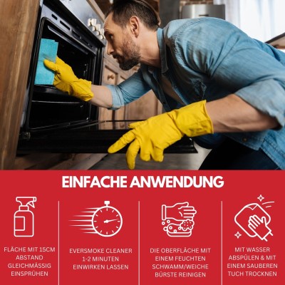 Eversmoke Cleaner (Grill-, Backofen- und Räucherofenreiniger) 500ml - 3 Stück