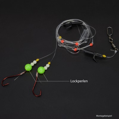 Team Deep Sea Lock Perlen fluo (selbstleuchtend) 50 Stück 12mm, fluo - 12mm - 50Stück