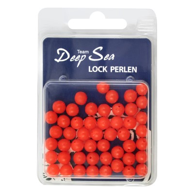 Team Deep Sea Lock Perlen japanrot 50 Stück 8mm, japanrot - 8mm - 50Stück