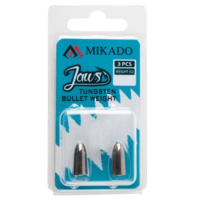 Mikado Jaws Tungsten Bullet, stahlgrau - 2Stück - 14,18g