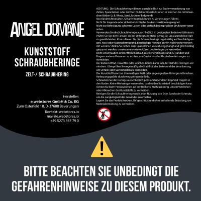 Angel Domäne Schraubheringe 20cm 10 Stück