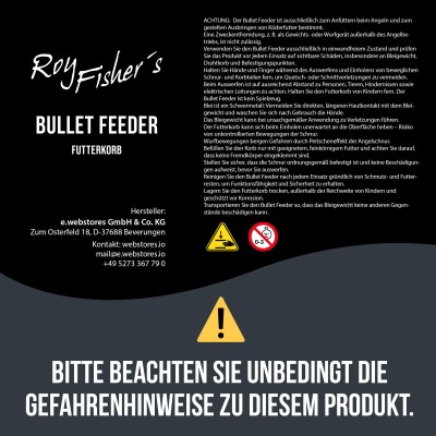 Roy Fishers Bullet Feeder - Futterkorb 30g - 2 Stück