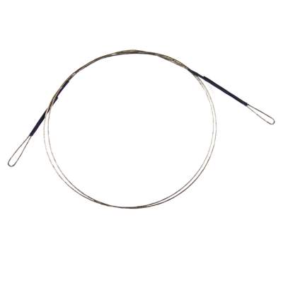 Roy Fishers I-Factor Stahlseide Stahlvorfach 70cm 18Kg mit 2 Schlaufen 70cm - TK18kg - 2Stück