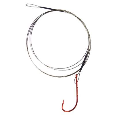 Roy Fishers I-Factor Stahlseide Stahlvorfach 5Kg mit Einzelhaken Gr. 4 70cm - Gr.4 - TK5kg - 1Stück