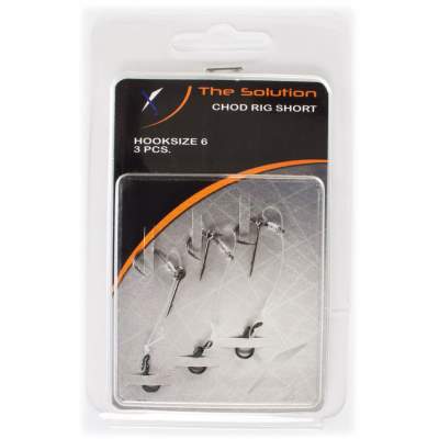 The Solution Chod Rig Short Karpfenvorfach (3er Pack) Size 6 4cm - Hakengröße 6 - 3 Stück