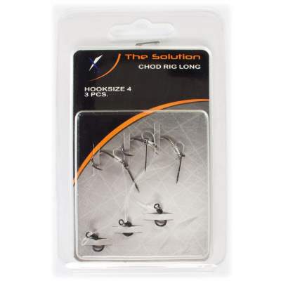 The Solution Chod Rig Long Karpfenvorfach (3er Pack) Size 4 6cm - Hakengröße 4 - 3 Stück