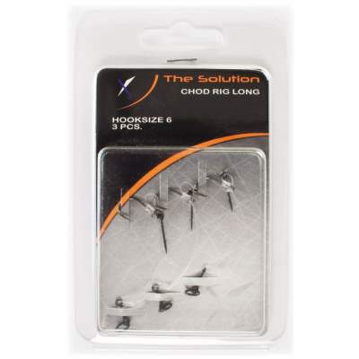 The Solution Chod Rig Long Karpfenvorfach (3er Pack) Size 6, 6cm - Hakengröße 6 - 3 Stück