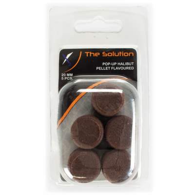 The Solution Pop-Up Halibut Pellet Flavoured 20mm braun - 5 Stück