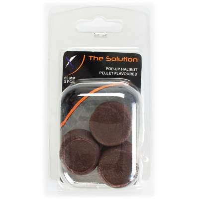 The Solution Pop-Up Halibut Pellet Flavoured 25mm, braun - 3 Stück