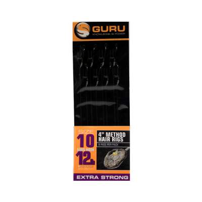 Guru Ready Rigs 4 Method Hair Rigs, Gr. 10 - 12lb - MWG Hook