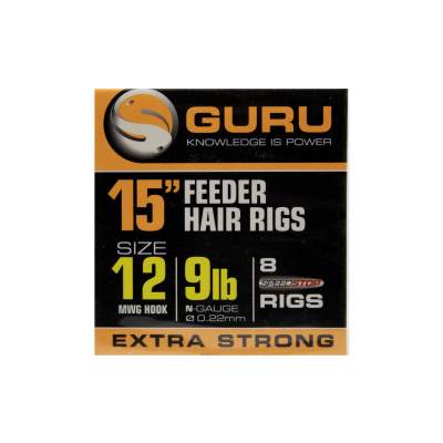Guru Ready Rigs 15" Method Feeder Rigs Speed Stop Gr. 12 - 38cm - 8 Stück