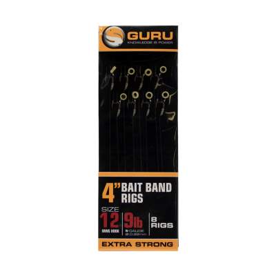 Guru Ready Rigs 4 Bait Band Rigs, Gr. 14 - 10cm - 8 Stück