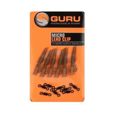 Guru Micro Lead Clip, Swivels & Tail Rubbers, 10Stück